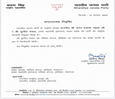 Sunil Bansal replaced by Dharamveer in UP BJP Sunil Bansal replaced by Dharamveer in UP BJP