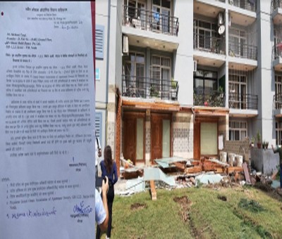 Noida admin acts tough on 'abusive politician', demolishes illegal structure Noida admin acts tough on 'abusive politician', demolishes illegal structure