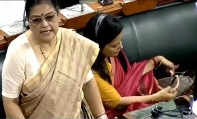 Did Mahua Moitra hide her Louis Vuitton bag in LS? Did Mahua Moitra hide her Louis Vuitton bag in LS?