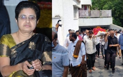 NTR's daughter cremated in Hyderabad NTR's daughter cremated in Hyderabad