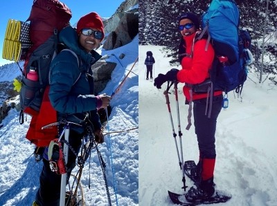To educate 100 girls, Telangana duo out to conquer Ladakh's virgin peak To educate 100 girls, Telangana duo out to conquer Ladakh's virgin peak
