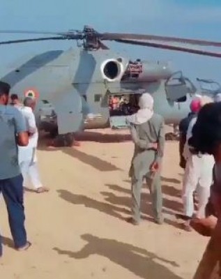 IAF chopper makes emergency landing in Rajasthan, 5 aboard safe IAF chopper makes emergency landing in Rajasthan, 5 aboard safe