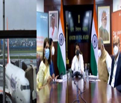 Aviation Minister flags off Akasa maiden flight Aviation Minister flags off Akasa maiden flight