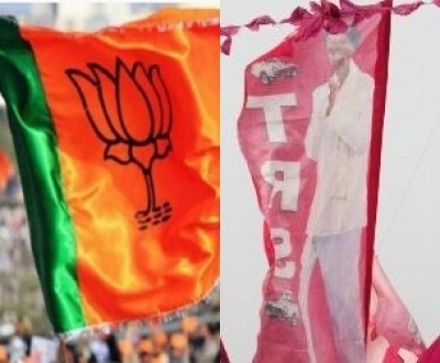 TRS looks to turn 'freebies' debate into poll issue against BJP TRS looks to turn 'freebies' debate into poll issue against BJP