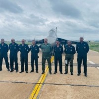 IAF chief V.R. Choudhary flies indigenous aircraft in Bangalore