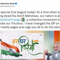 PM Modi changes his profile picture, urges people to put Tricolour on their social media accounts