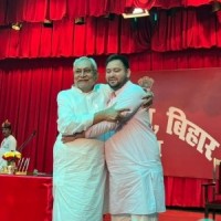 Nitish takes oath as Bihar CM for 8th time, Tejashwi again becomes dy CM