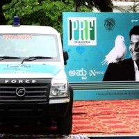 Prakash Raj donates free ambulance to poor in memory of Puneeth Rajkumar