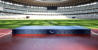 Tokyo 2020 podiums made from plastic waste, recycled aluminium Tokyo 2020 podiums made from plastic waste, recycled aluminium