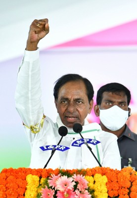 KCR's Dalit outreach raises political dust ahead of by-election KCR's Dalit outreach raises political dust ahead of by-election