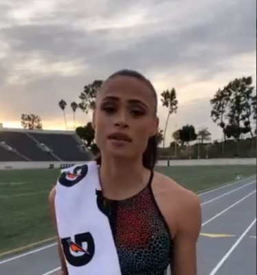 American Sydney McLaughlin wins women's 400m hurdles in world record time American Sydney McLaughlin wins women's 400m hurdles in world record time
