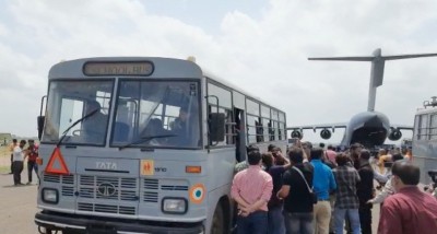 IAF plane evacuates 150 plus Indians from Kabul IAF plane evacuates 150 plus Indians from Kabul
