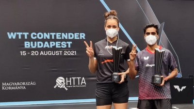 Table Tennis: Manika-Sathiyan pair wins WTT Contender mixed doubles title Table Tennis: Manika-Sathiyan pair wins WTT Contender mixed doubles title