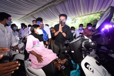 KTR hands over 250 custom-made vehicles to differently-abled KTR hands over 250 custom-made vehicles to differently-abled
