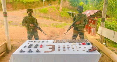 Mizoram: Foreign cigarettes worth Rs 6.53 cr, cache of arms seized Mizoram: Foreign cigarettes worth Rs 6.53 cr, cache of arms seized