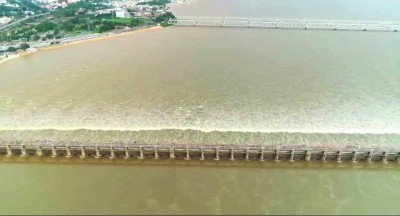 Flood waters recede in Krishna river Flood waters recede in Krishna river