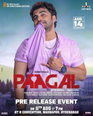 Vishwak Sen releases theatrical trailer of 'Paagal' Vishwak Sen releases theatrical trailer of 'Paagal'