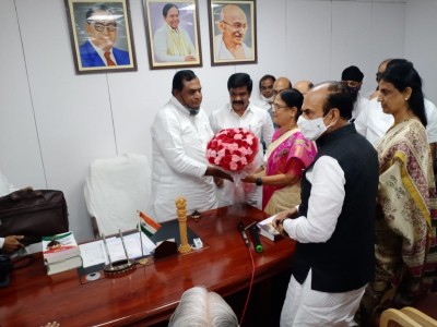P.V. Narasimha Rao's daughter Vani Devi takes oath as MLC P.V. Narasimha Rao's daughter Vani Devi takes oath as MLC