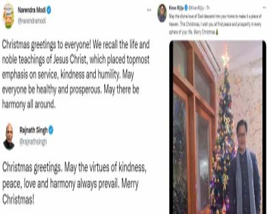 Modi, Rajnath Singh extend Christmas greetings
