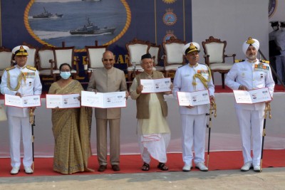Navy secures entire Indian Ocean Region: President Kovind