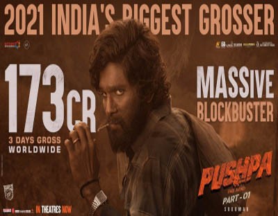 'Pushpa' tops biggest theatrical opening weekends of 2021 in India