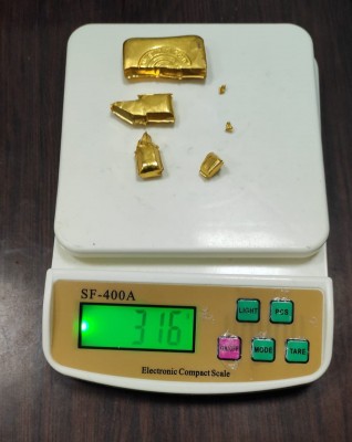 Gold seized from passenger at Hyderabad Airport Gold seized from passenger at Hyderabad Airport