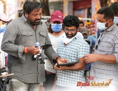 Chiranjeevi's 'Bholaa Shankar' team shoots stylish fight sequence Chiranjeevi's 'Bholaa Shankar' team shoots stylish fight sequence