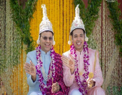 Gay couple enters into wedlock, first in Telugu states Gay couple enters into wedlock, first in Telugu states