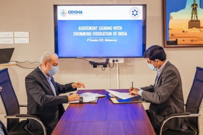 Odisha govt signs agreement with Swimming Federation of India Odisha govt signs agreement with Swimming Federation of India