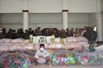 Drugs worth over Rs 508 cr seized in Manipur, one Myanmarese held