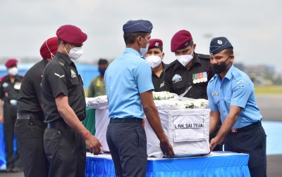 CDS chopper crash: Soldier Sai Teja's body brought home in Andhra's Chittoor CDS chopper crash: Soldier Sai Teja's body brought home in Andhra's Chittoor
