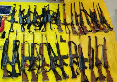 8,640 arms deposited in Manipur ahead of polls 8,640 arms deposited in Manipur ahead of polls