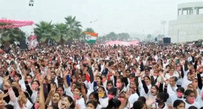 Congress 'Mahila Marathon' held in Lucknow Congress 'Mahila Marathon' held in Lucknow