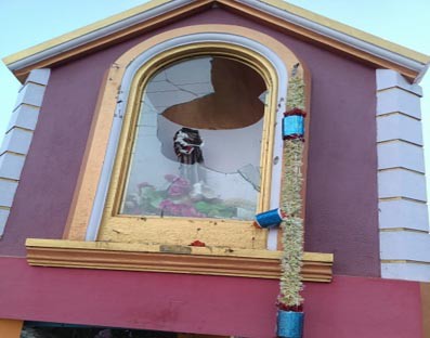 Saint Anthony statue vandalised in Karnataka Saint Anthony statue vandalised in Karnataka