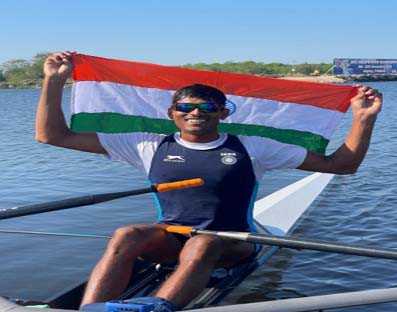 Olympian Arvind Singh wins gold in Asian Rowing C'ship Olympian Arvind Singh wins gold in Asian Rowing C'ship