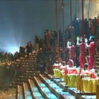 Varanasi lights up as Modi attends 'Ganga Aarti)
