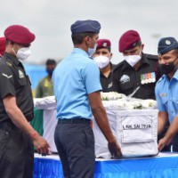 CDS chopper crash: Soldier Sai Teja's body brought home in Andhra's Chittoor