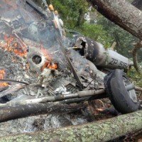 Bodies of chopper crash victims taken to Sulur airforce station