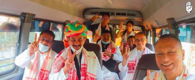 Congress in Assam launches Bus Yatras ahead of polls Congress in Assam launches Bus Yatras ahead of polls