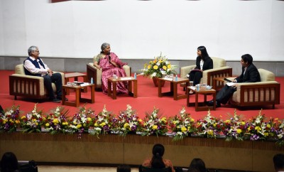 Sitharaman joins leaders of tomorrow at IIM Ahmedabad for interactive session Sitharaman joins leaders of tomorrow at IIM Ahmedabad for interactive session
