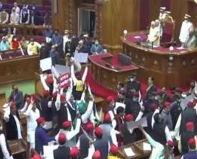 SP creates ruckus in Assembly, then walks out