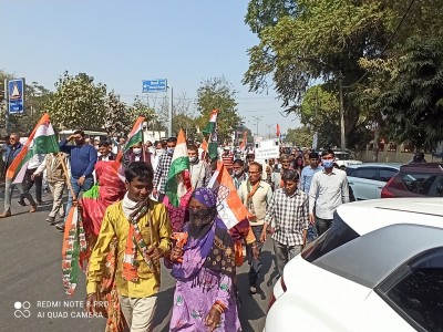 Congress activists protest in Gurugram against fuel price hike Congress activists protest in Gurugram against fuel price hike