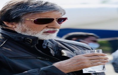Amitabh Bachchan relishes nimbu paani on MayDay set Amitabh Bachchan relishes nimbu paani on MayDay set