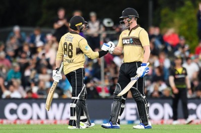 Conway's 99 not out helps NZ beat Aus by 53 runs Conway's 99 not out helps NZ beat Aus by 53 runs