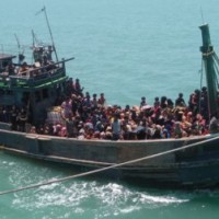 'Indian Coast Guards feeding stranded Rohingyas on high seas'