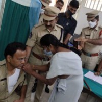 Andhra cops start receiving Covid vaccine shots