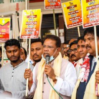 Cong says BJP looting in name of taxes, launches stir in Assam
