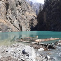 Natural lake formed in U'Khand's Murenda after flash floods