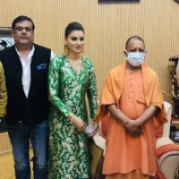 Randeep Hooda, Urvashi Rautela meet Uttar Pradesh CM Yogi Adityanath