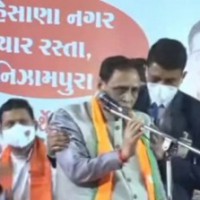 Gujarat CM collapses at rally, in hospital for observation